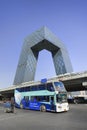 CCTV Headquarters on a sunny day, Beijing, China